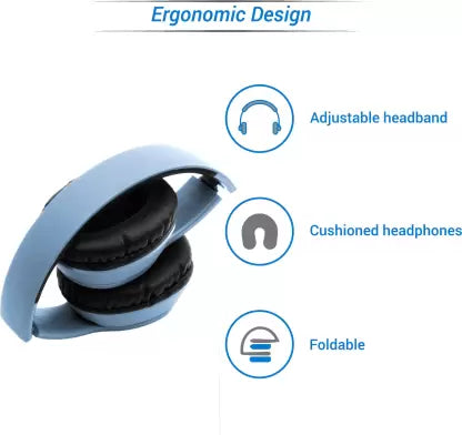 Flipkart SmartBuy Wireless Headphone with High Bass (Blue, On the Ear) Flipkart SmartBuy Wireless Headphone with High Bass (Blue, On the Ear)